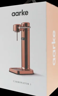 Aarke Carbonator 3 Hiilihapotuslaite, Sisaltaa Pullon, Kupari