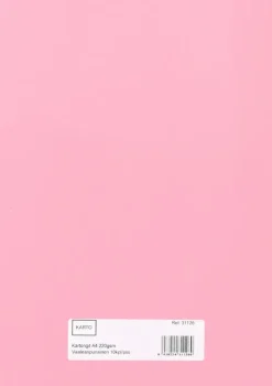 Askartelukartonki A4 220 Gsm Vaalean Punainen 10 Ark/Pss