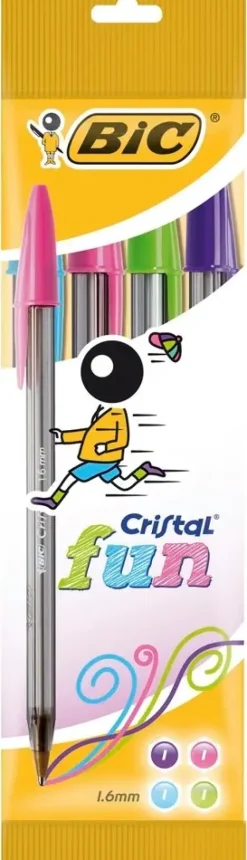 Bic Cristal Fun Kuulakyna 4Kpl