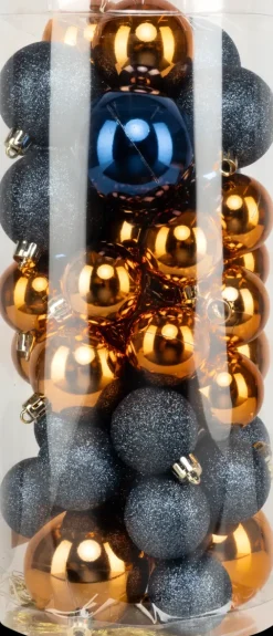 Carrefour Joulupallo Lierio 40 Kpl, Kupari-Sininen