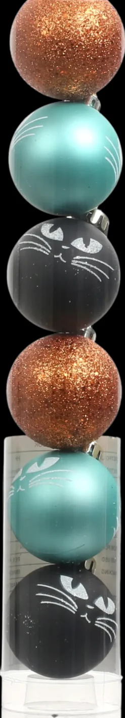 Halloween-Koristepallo Kissa 45 Mm 6 Kpl