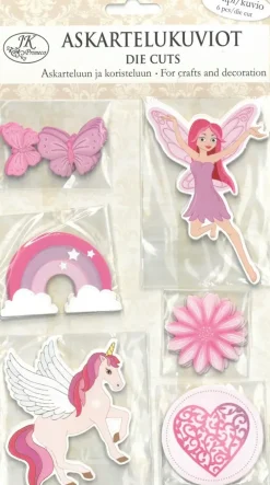 J.K. Primeco Askartelukuviot Liila/Pinkki 6Kpl/Kuvio