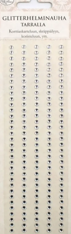 J.K. Primeco Glitterhelmitarranauha Kirkas