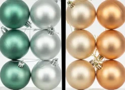 Joulupallo 6 Cm Matta 6 Kpl