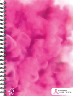 Kierrevihko A5 80 Sivua Roosa Nauha Lajitelma