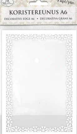 Koristereunus A6 Lumihiutale Valkoinen 5Kpl/Pkt