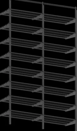 Lanka Ja Muovi Hyllyjarjestelma M1200 16 Hyllya Lm 840