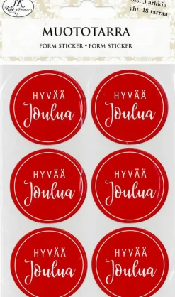 Muototarra Hyvaa Joulua Punainen 3Ark/Pkt