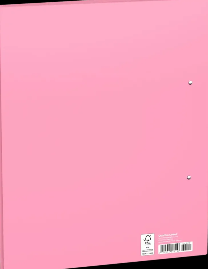 Quattro Color Rengaskansio A4 Roosa