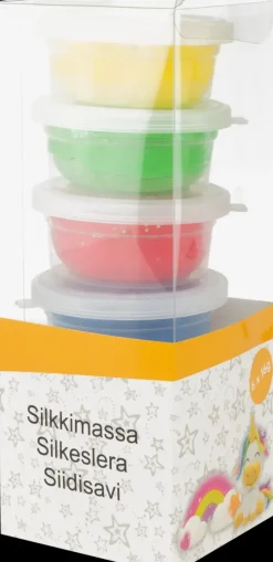 Silkkimassa 6 Kpl Glittervarit