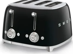 Smeg Tsf03Bleu 4-Viipaleen Leivanpaahdin Musta