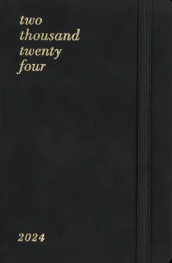 Taskukalenteri A6 Musta